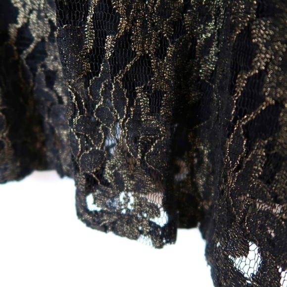 ASTR Foiled Lace Shift Dress - Picture 8 of 11